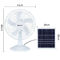 fan solare elettrico-solare di carico del piedistallo del fan 15W del piedistallo del polisiliconico 6h